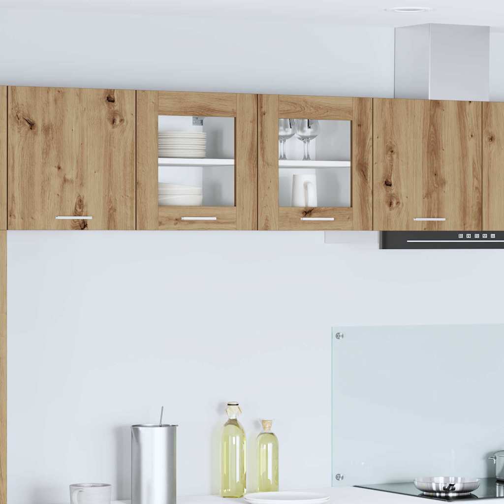 Hanging Cabinet Riga 2 pcs Artisan Oak 40 x 31 x 40 cm