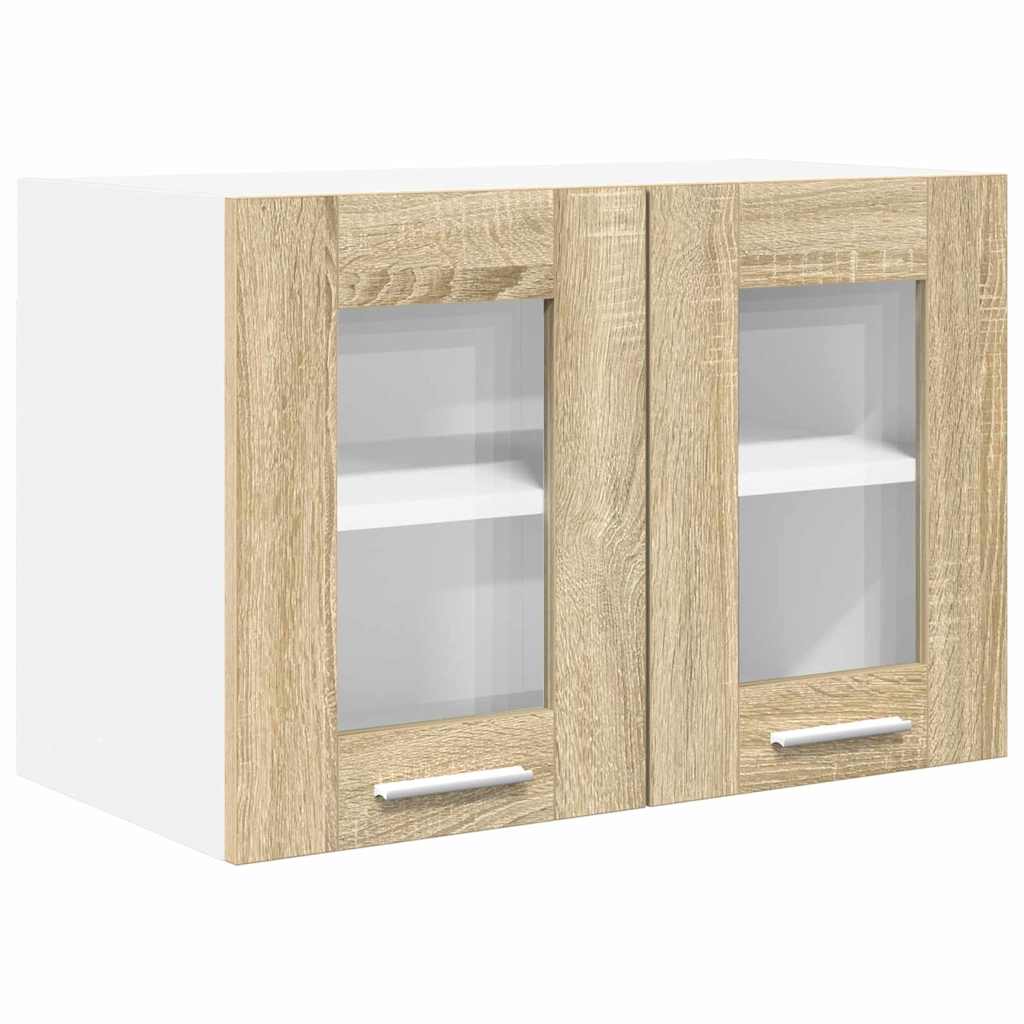 Hanging Cabinet with Door Riga 2 pcs Sonoma Oak 60 x 31 x 40 cm