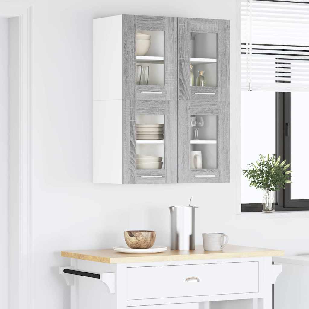 Hanging Cabinet with Shelf Riga Grey Sonoma 60 x 31 x 40 cm