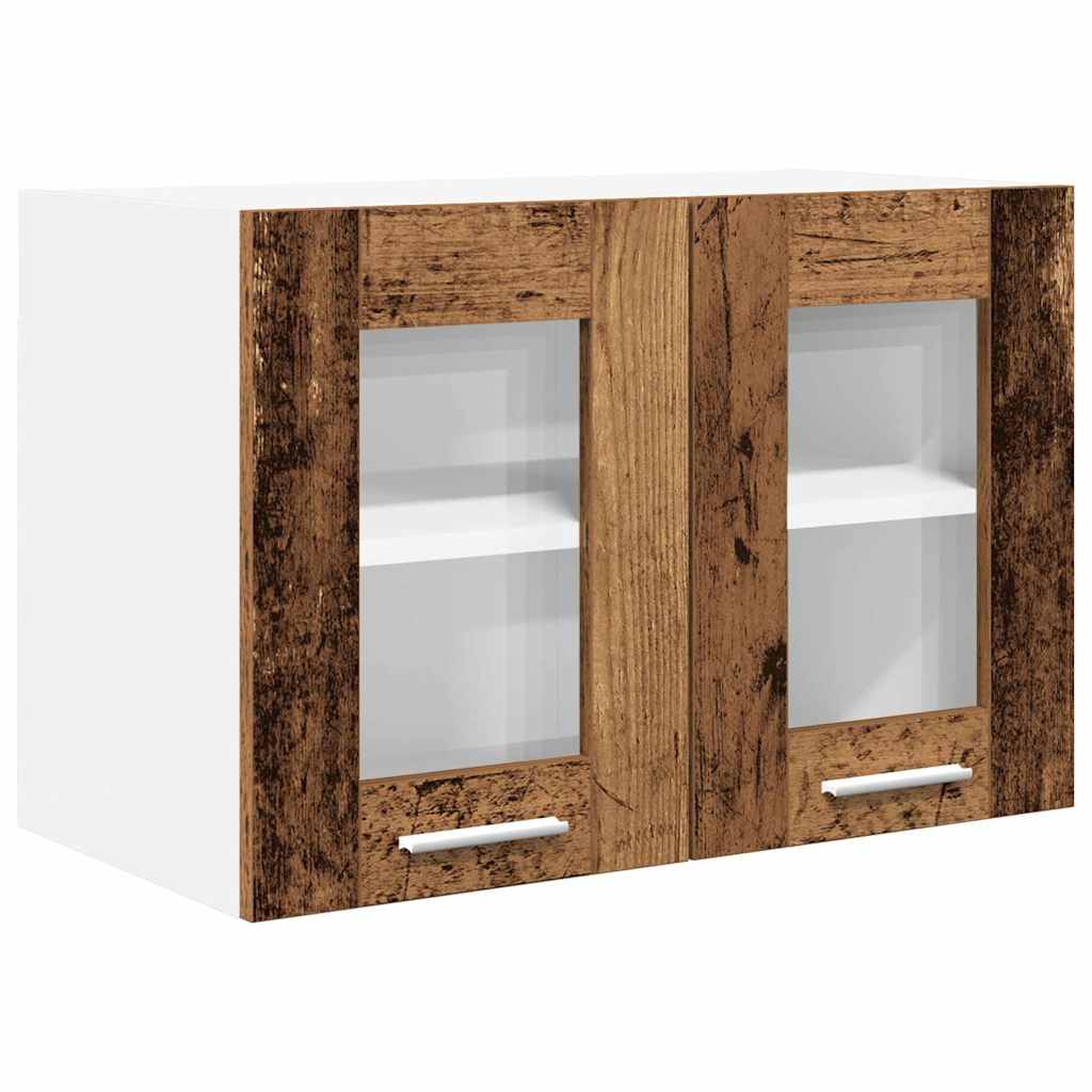 Hanging Cabinet with Shelf Riga 2 pcs Old Wood 60 x 31 x 40 cm
