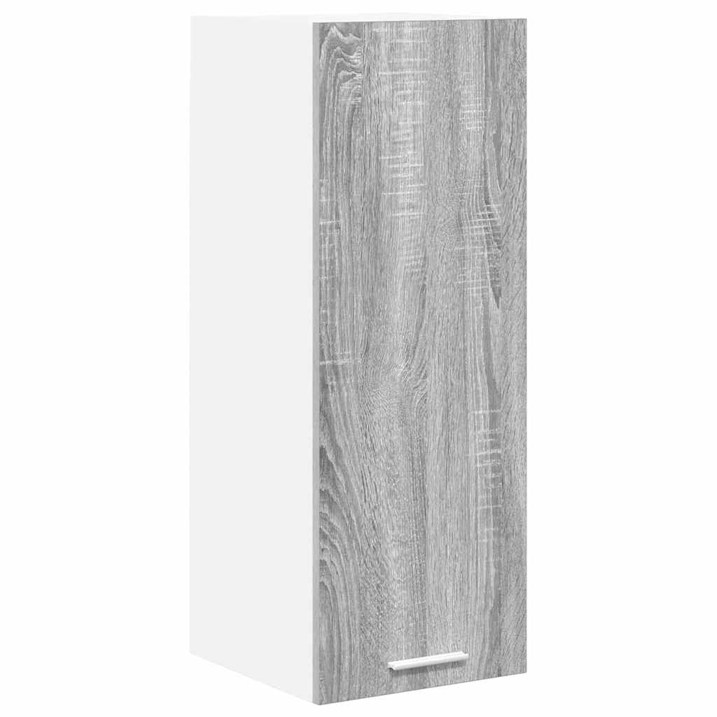 Hanging Cabinet Riga Grey Sonoma and White 30 x 31 x 80 cm