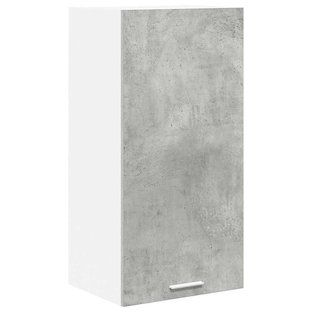 Hanging Cabinet Riga Concrete Grey and White 40 x 31 x 80 cm