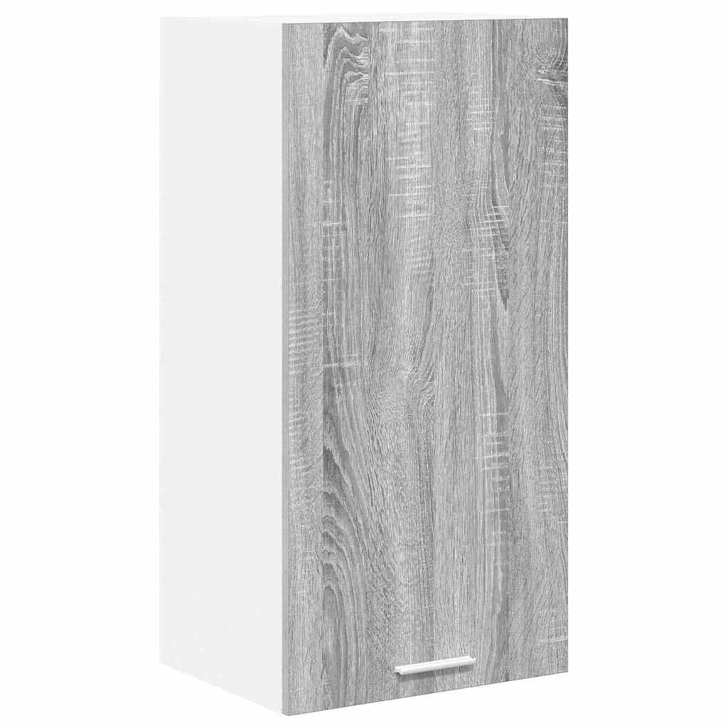 Hanging Cabinet Riga Grey Sonoma and White 40 x 31 x 80 cm