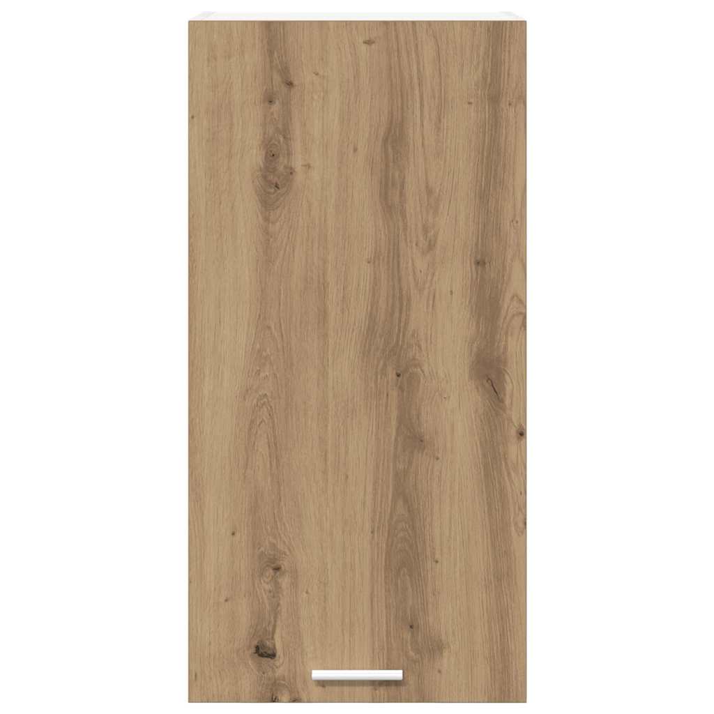 Hanging Cabinet Riga Artisan Oak and White 40 x 31 x 80 cm