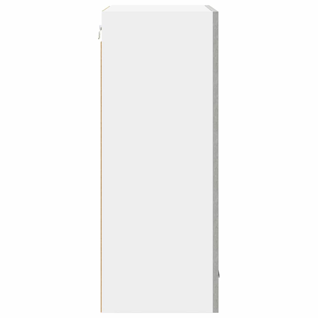 Hanging Cabinet Riga Concrete Grey and White 50 x 31 x 80 cm