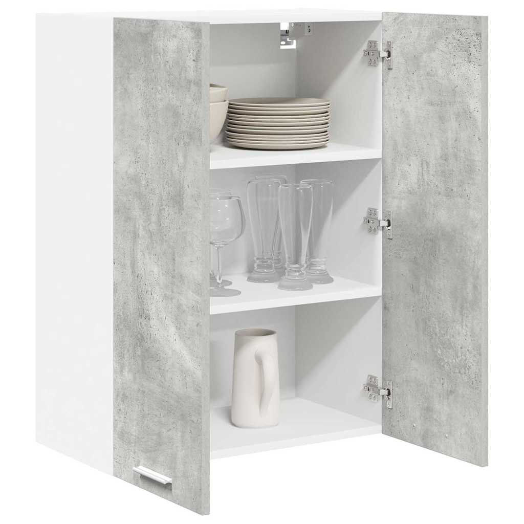 Hanging Cabinet with Shelf Riga Concrete Grey 60 x 31 x 80 cm