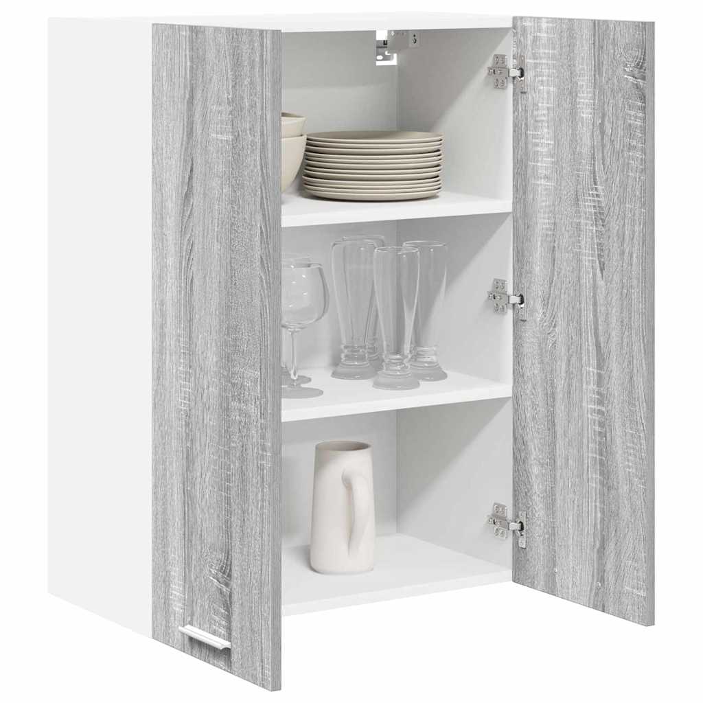Hanging Cabinet with Shelf Riga Grey Sonoma 60 x 31 x 80 cm