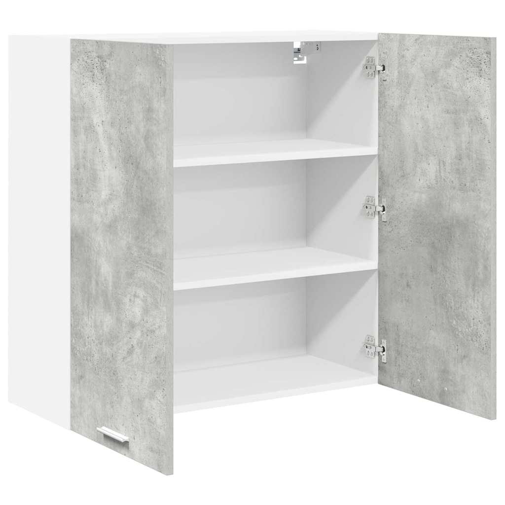 Hanging Cabinet with Shelf Riga Concrete Grey 80 x 31 x 80 cm