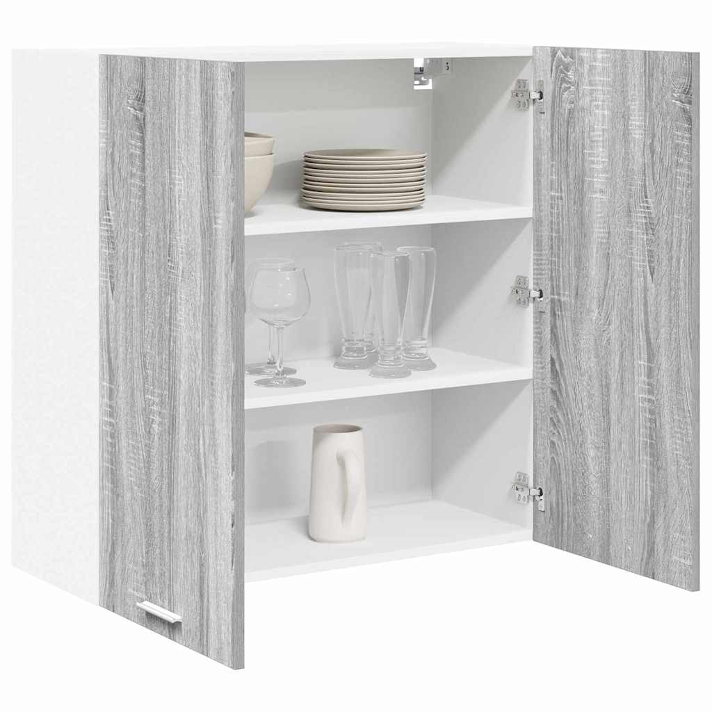 Hanging Cabinet with Shelf Riga Grey Sonoma 80 x 31 x 80 cm