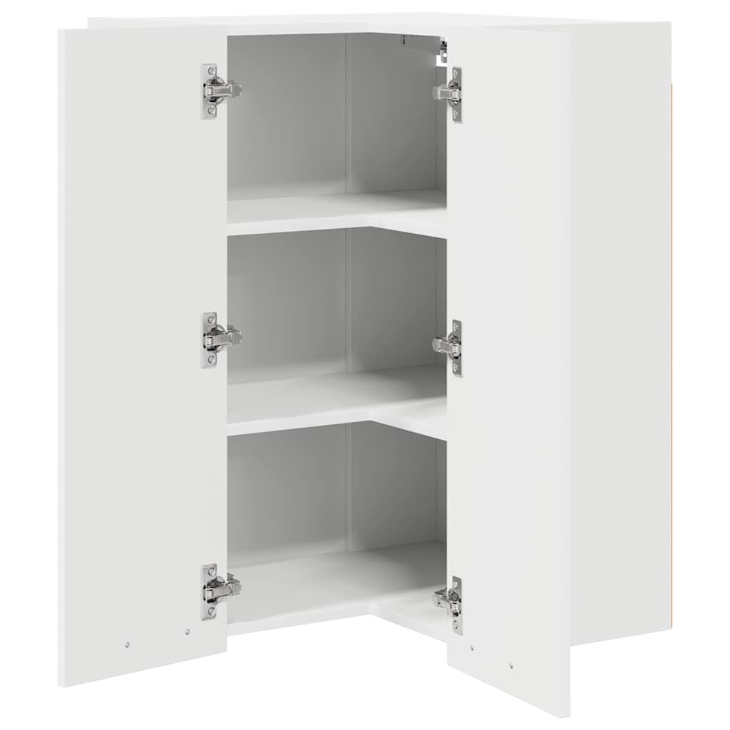 Hanging Cabinet Riga White 57 x 57 x 80 cm Engineered Wood