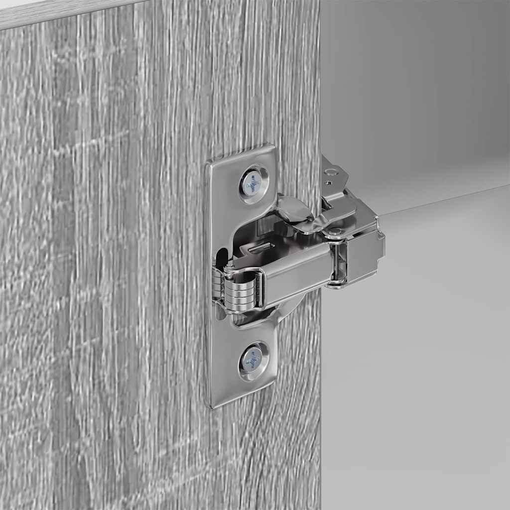 Hanging Cabinet Riga Grey Sonoma and White 57 x 57 x 80 cm