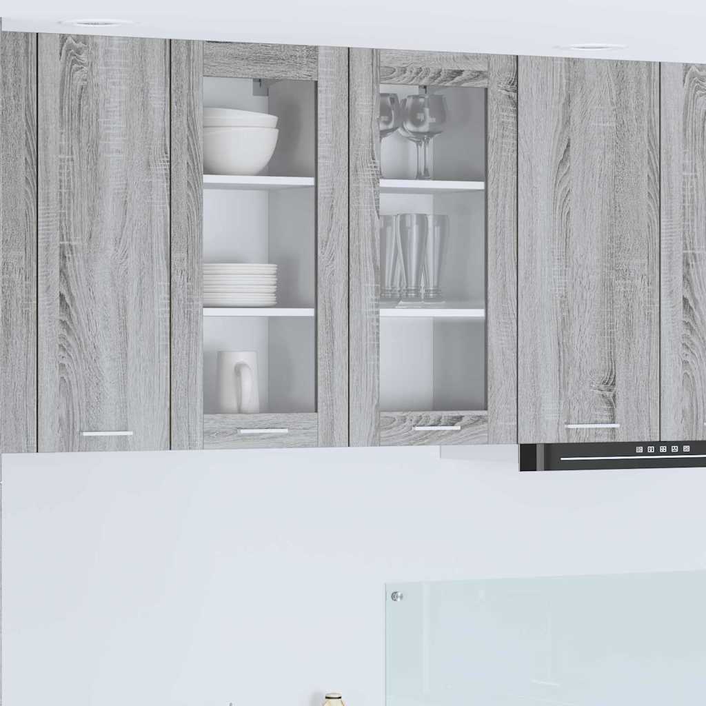 Hanging Cabinet Riga 2 pcs Grey Sonoma 40 x 31 x 80 cm