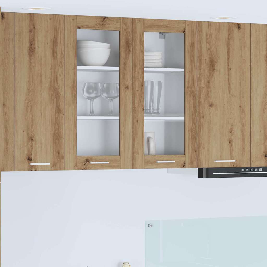 Hanging Cabinet with Shelf Riga Artisan Oak 80 x 31 x 80 cm