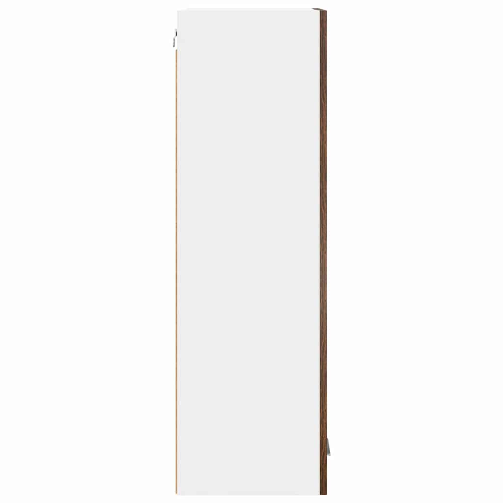 Hanging Cabinet with Shelf Riga Smoked Oak 40 x 31 x 100 cm