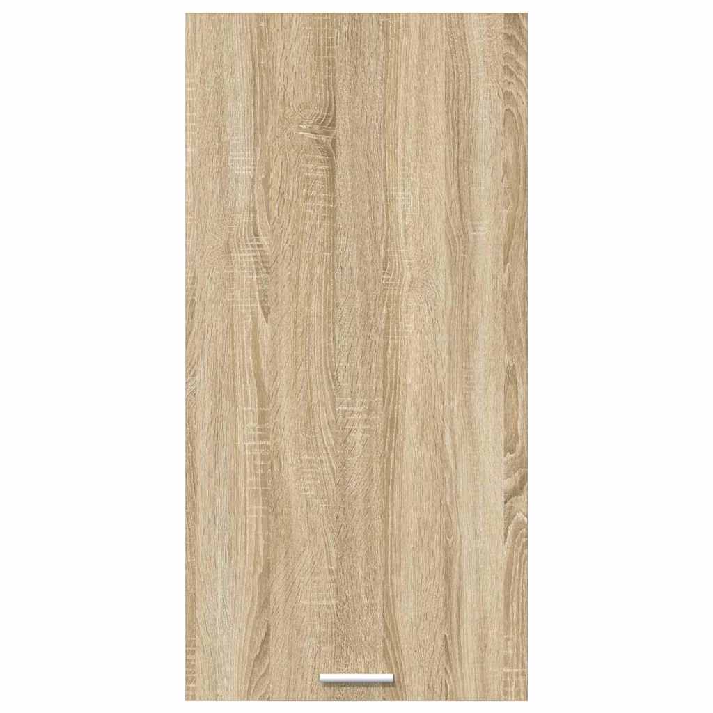 Hanging Cabinet Riga Sonoma Oak and White 50 x 31 x 100 cm