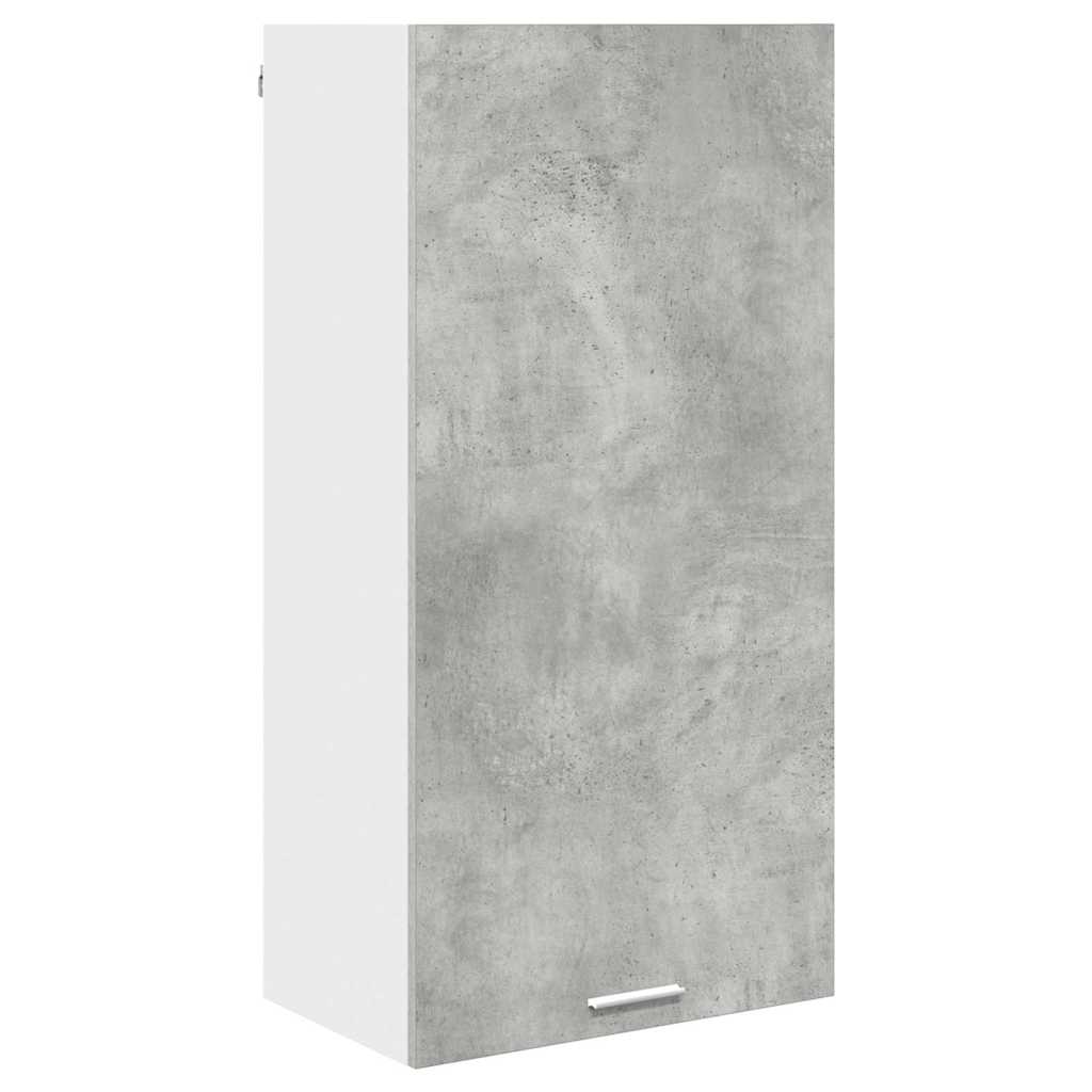 Hanging Cabinet Riga Concrete Grey and White 50 x 31 x 100 cm