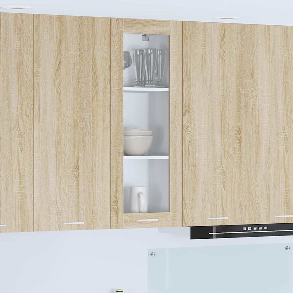 Hanging Cabinet with Shelf Riga Sonoma Oak 40 x 31 x 100 cm