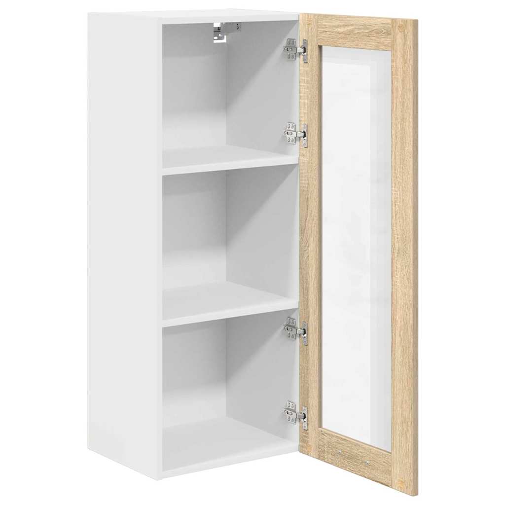 Hanging Cabinet with Shelf Riga Sonoma Oak 40 x 31 x 100 cm