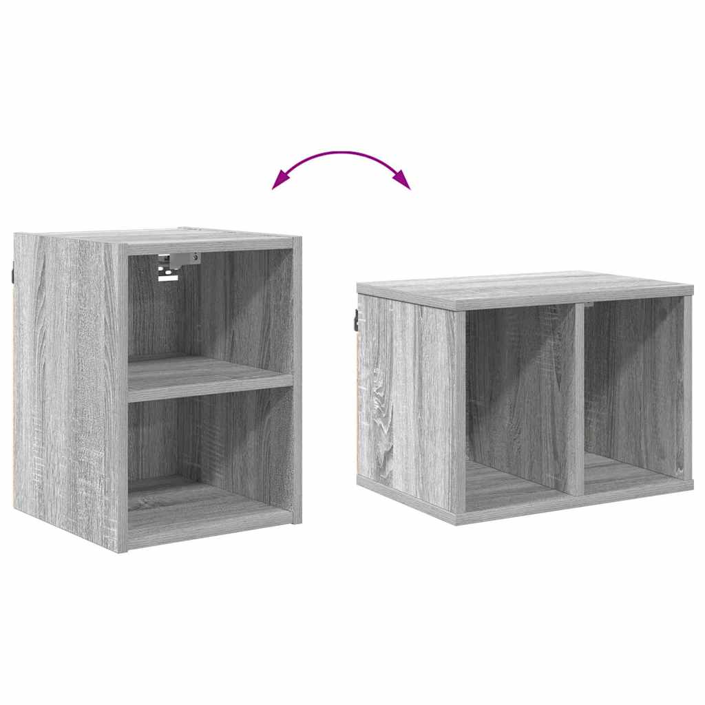 Hanging Cabinet with Shelf Riga Grey Sonoma 30 x 29.5 x 40 cm