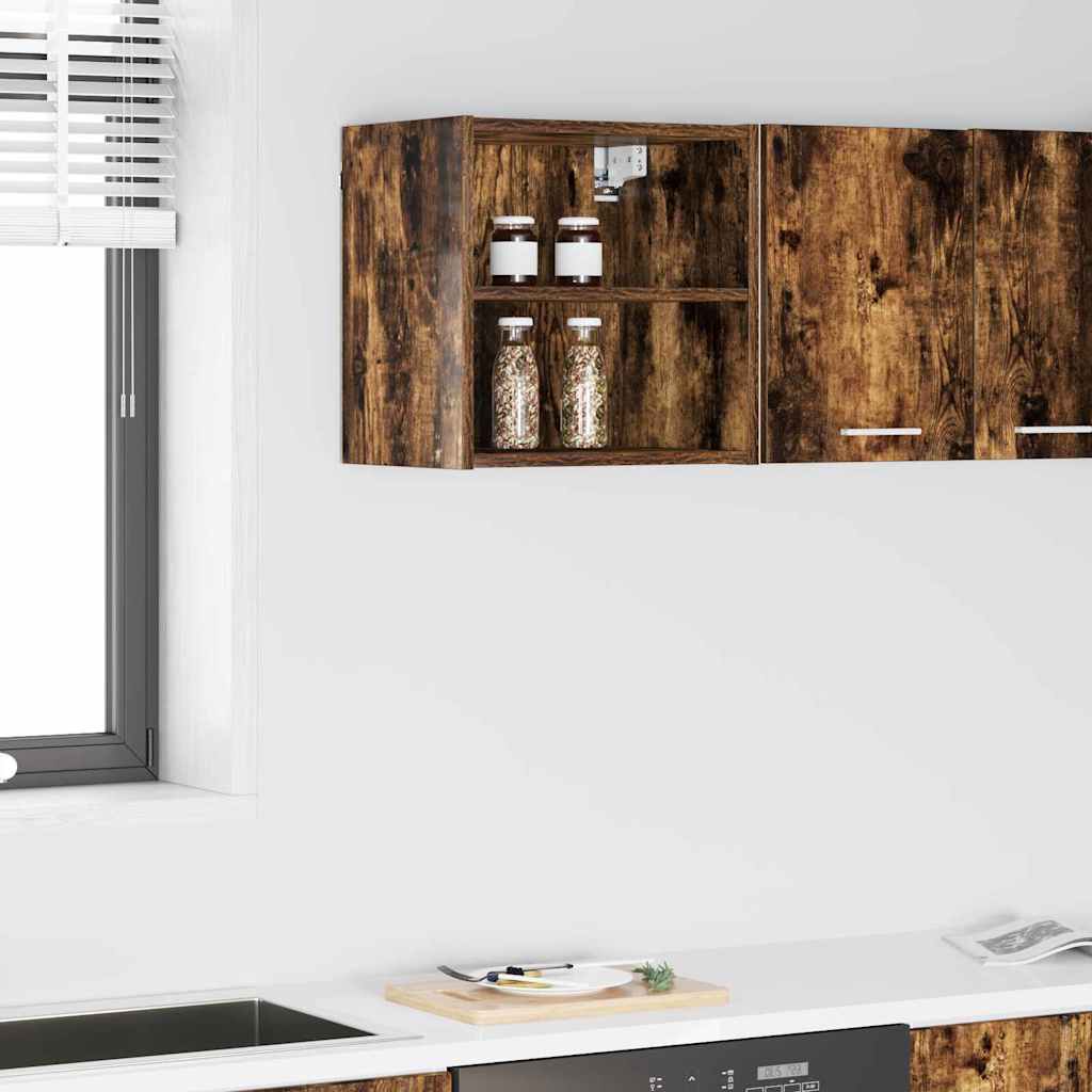 Hanging Cabinet with Shelf Riga Smoked Oak 40 x 29.5 x 40 cm
