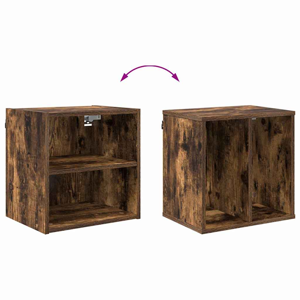 Hanging Cabinet with Shelf Riga Smoked Oak 40 x 29.5 x 40 cm
