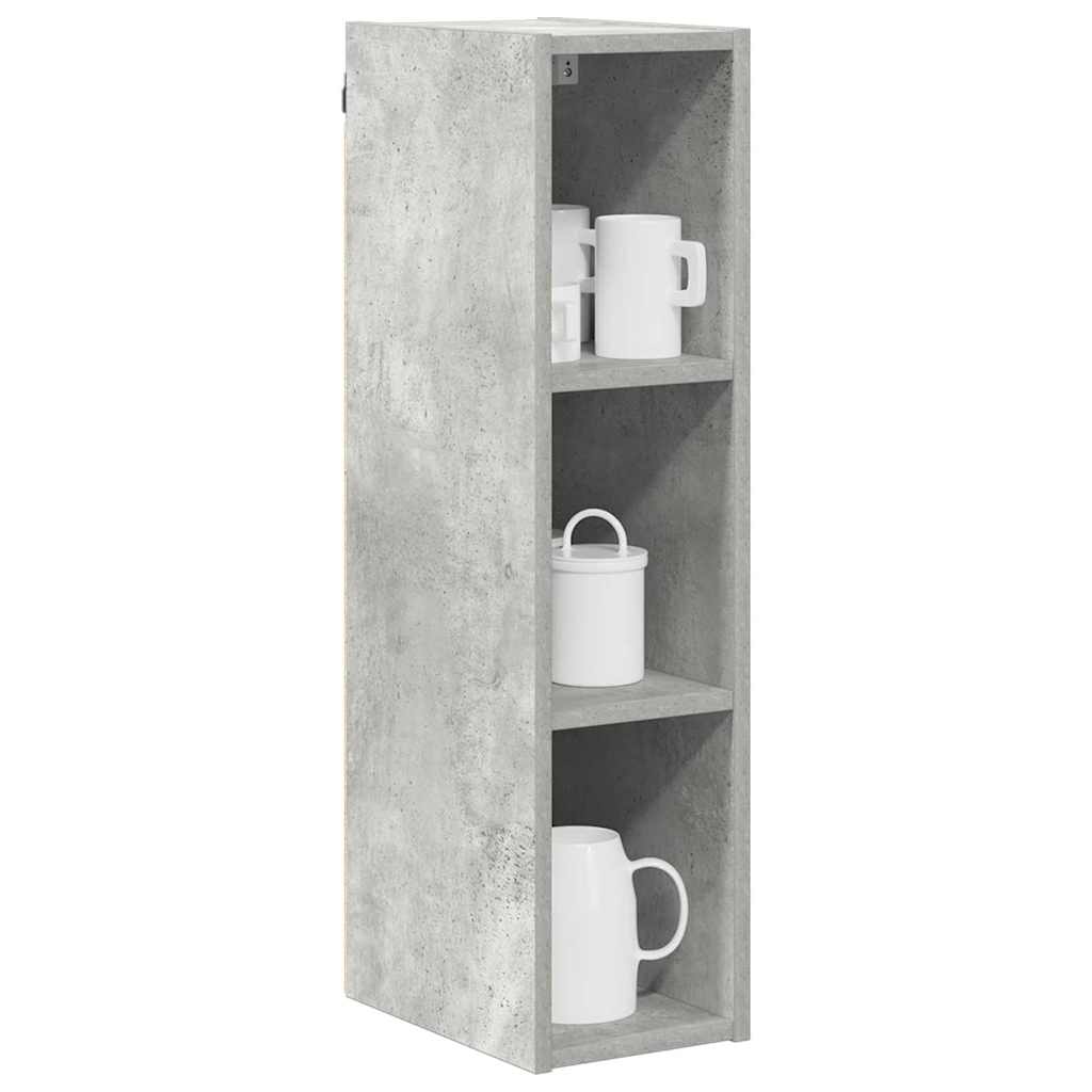 Hanging Cabinet with Shelf Riga Concrete Grey 20 x 29.5 x 80 cm