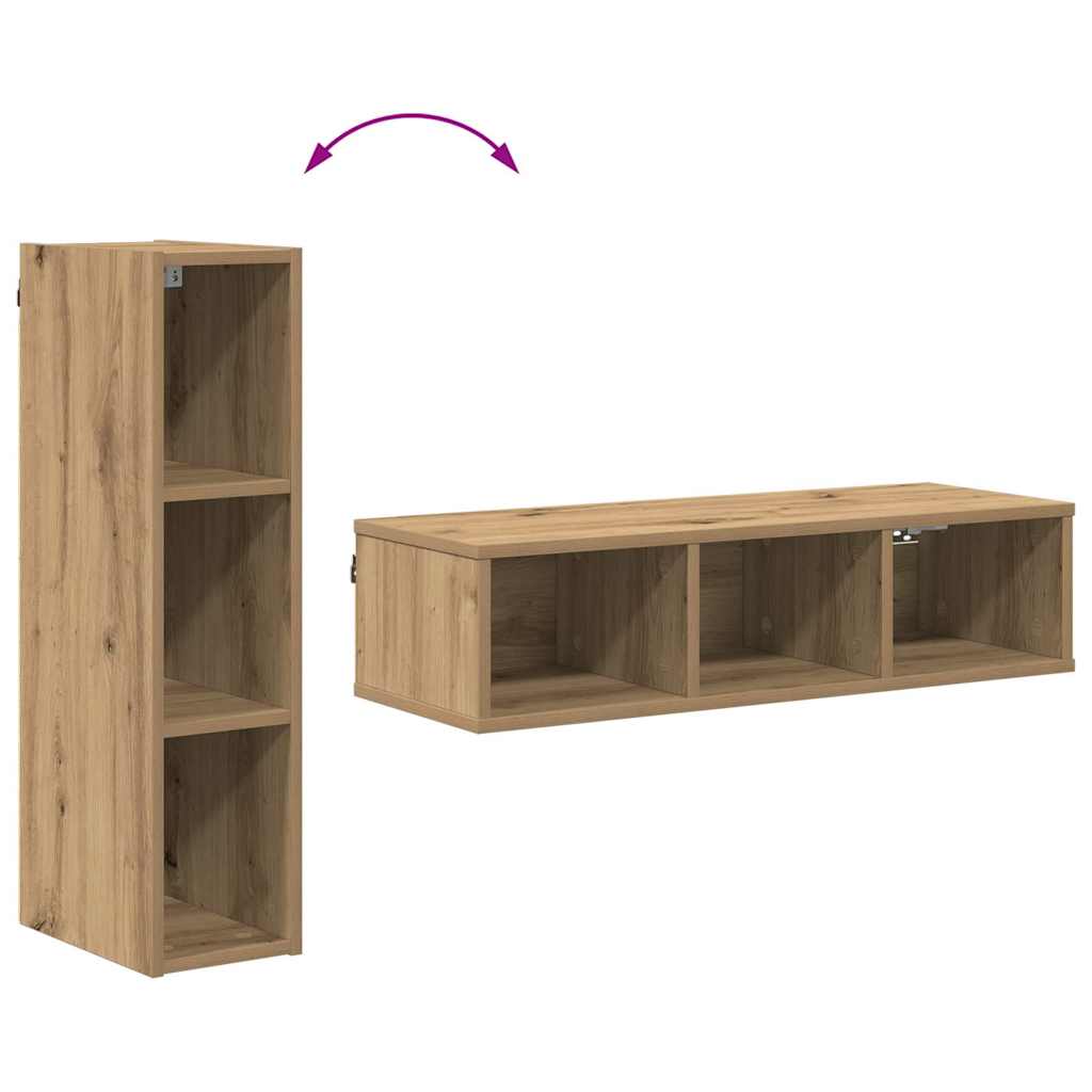 Hanging Cabinet with Shelf Riga Artisan Oak 20 x 29.5 x 80 cm
