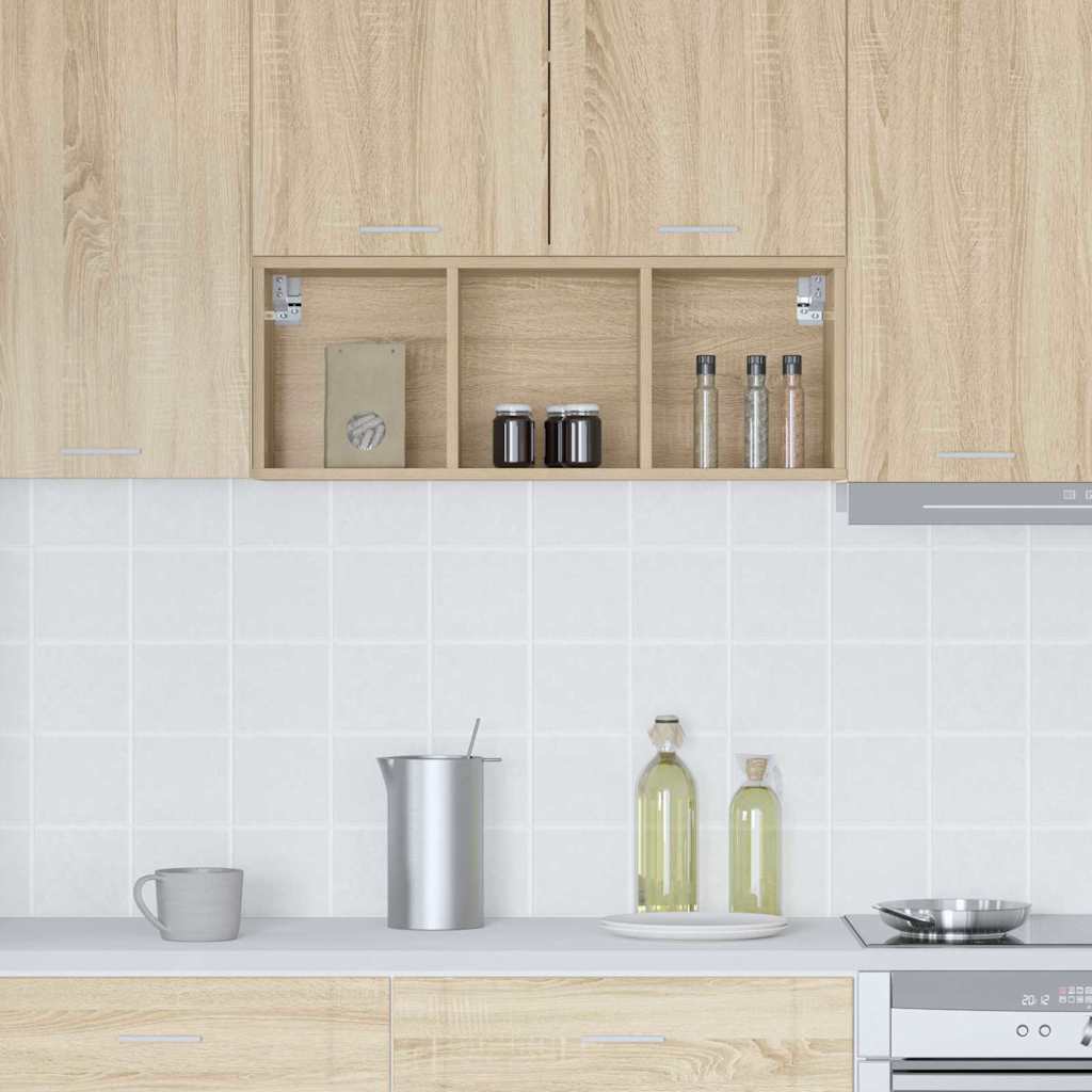 Hanging Cabinet with Shelf Riga Sonoma Oak 30 x 29.5 x 80 cm
