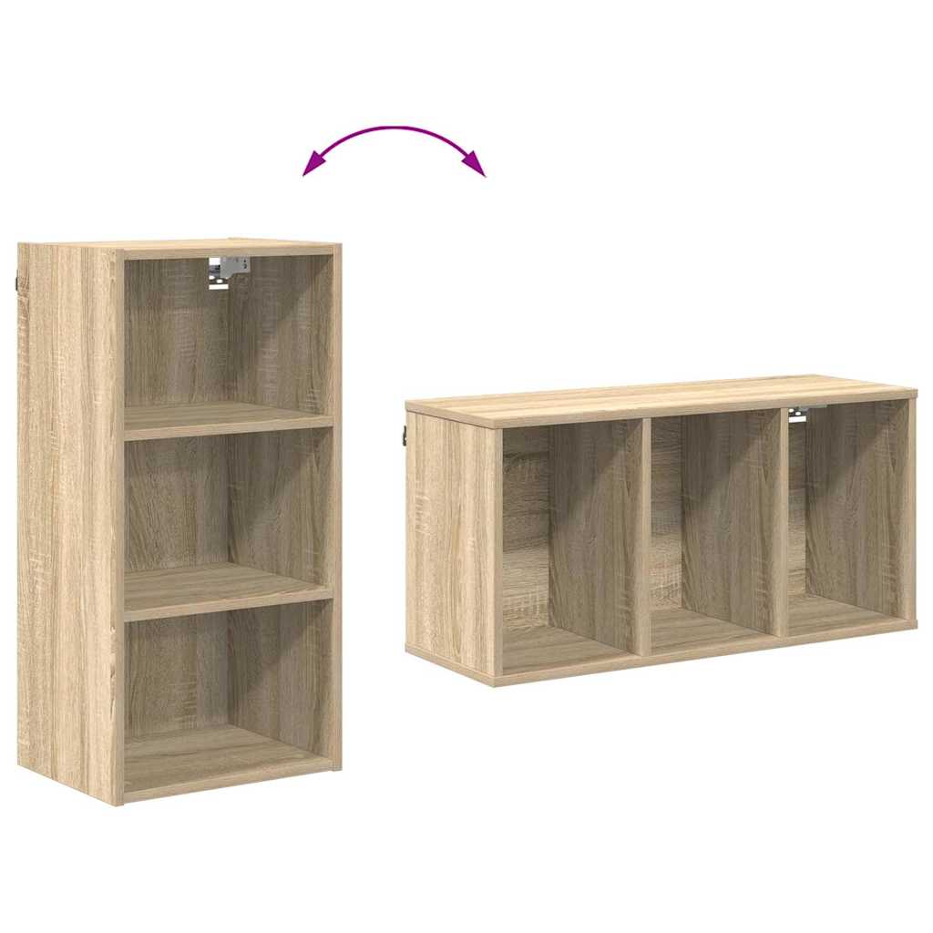 Hanging Cabinet with Shelf Riga Sonoma Oak 40 x 29.5 x 80 cm