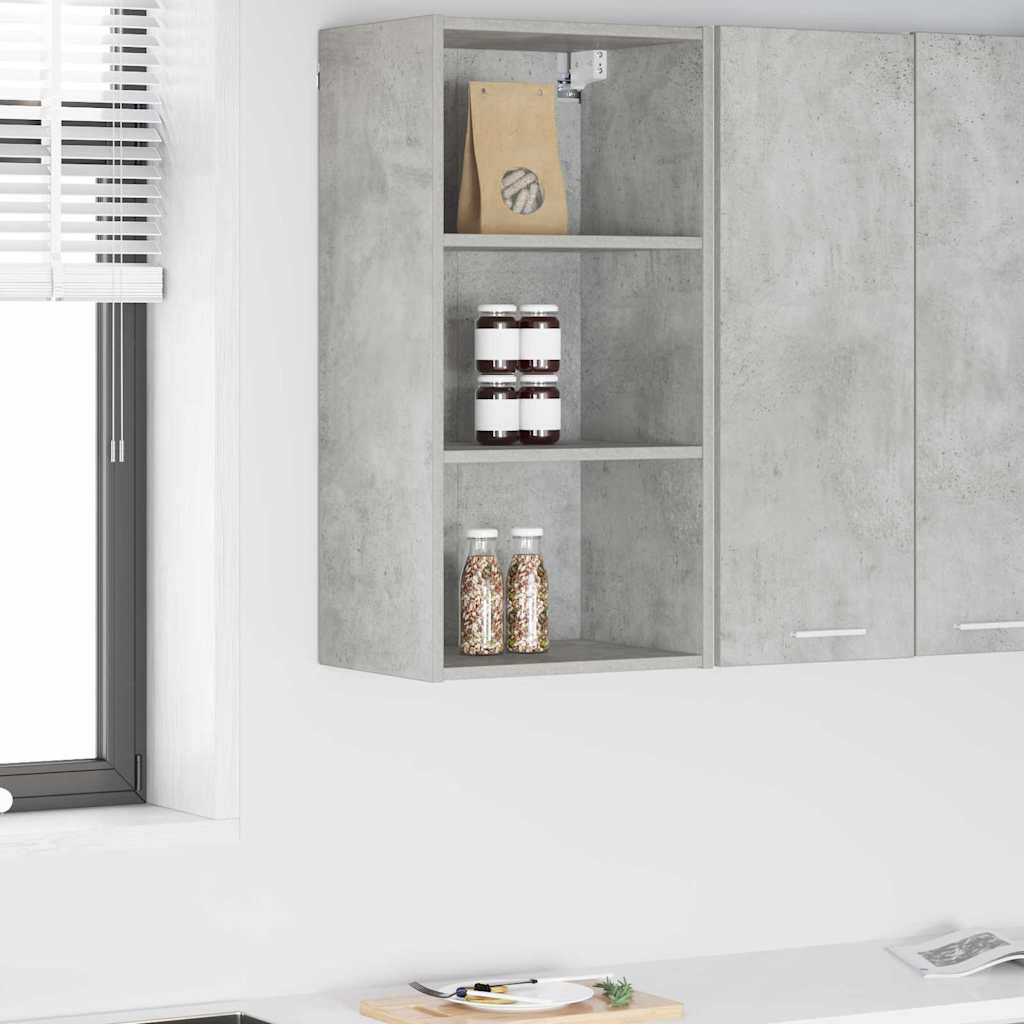 Hanging Cabinet with Shelf Riga Concrete Grey 40 x 29.5 x 80 cm