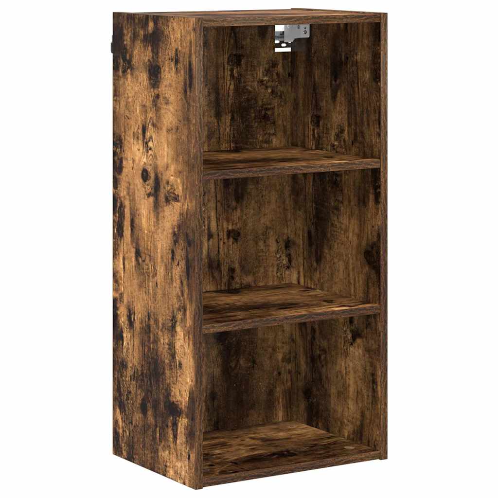 Hanging Cabinet with Shelf Riga Smoked Oak 40 x 29.5 x 80 cm