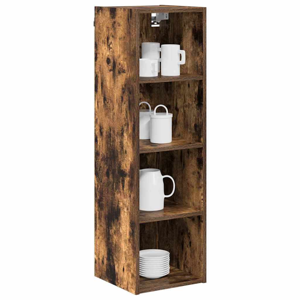 Hanging Cabinet with Shelf Riga Smoked Oak 30 x 29.5 x 100 cm