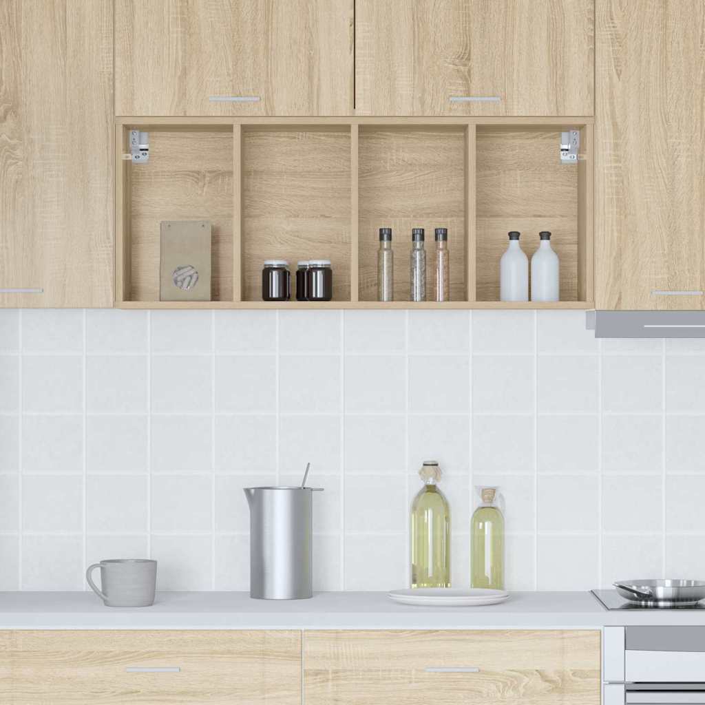 Hanging Cabinet with Shelf Riga Sonoma Oak 40 x 29.5 x 100 cm