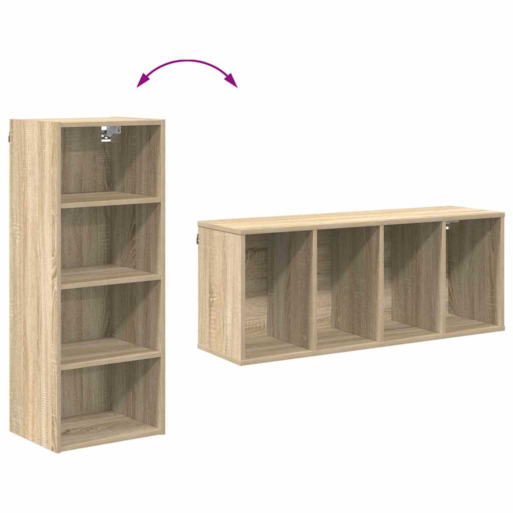 Hanging Cabinet with Shelf Riga Sonoma Oak 40 x 29.5 x 100 cm