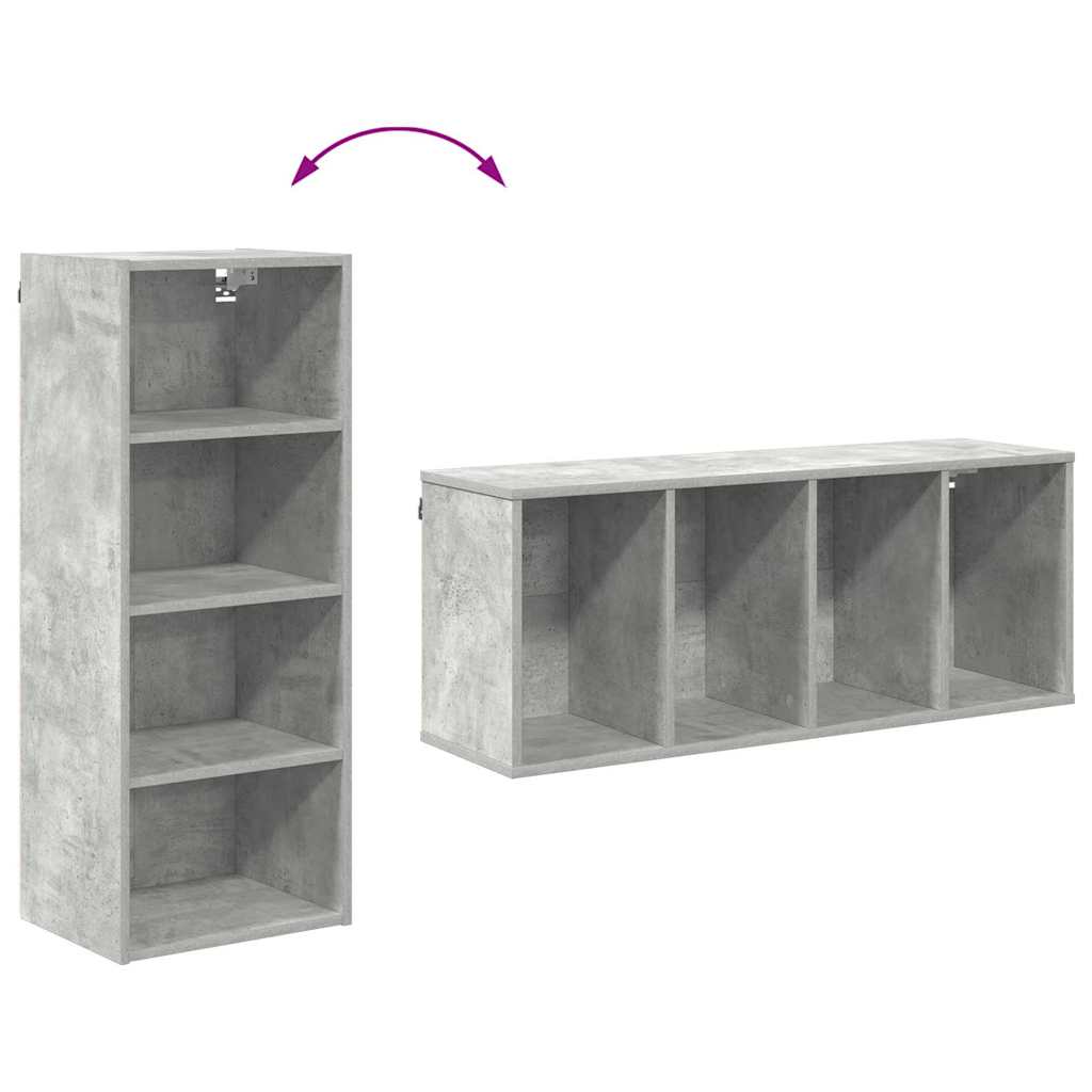 Hanging Cabinet Riga Concrete Grey 40 x 29.5 x 100 cm