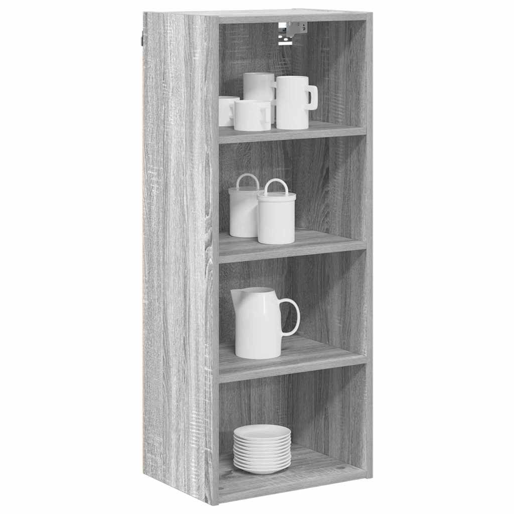 Hanging Cabinet with Shelf Riga Grey Sonoma 40 x 29.5 x 100 cm