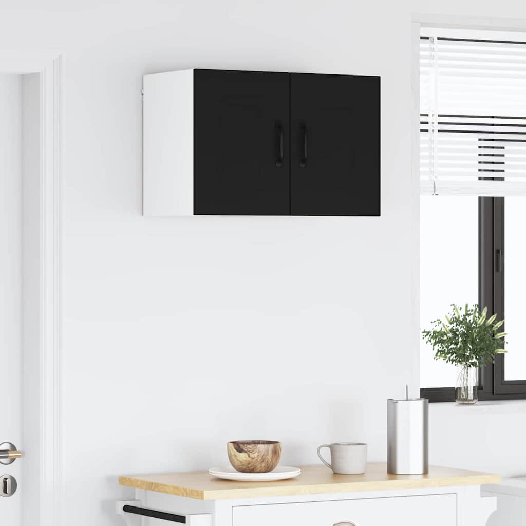Kitchen Wall Cabinet with Shelf 2 pcs Black 30 x 31 x 40 cm