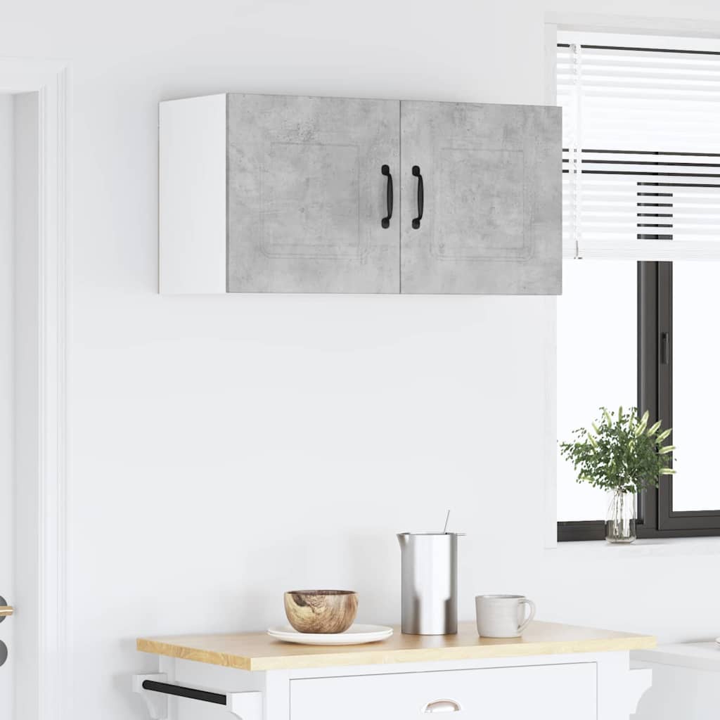 Kitchen Wall Cabinet with Shelf Concrete Grey 80 x 31 x 40 cm