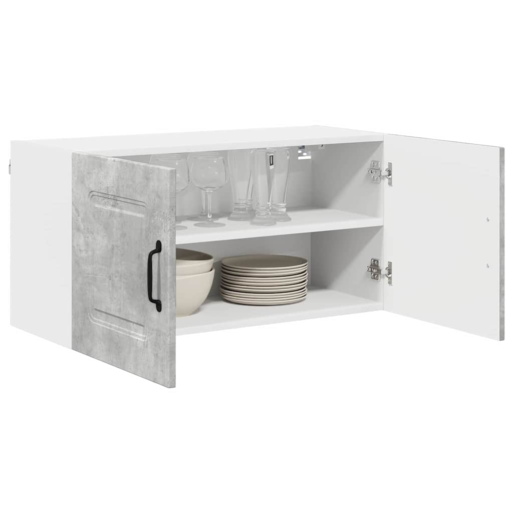 Kitchen Wall Cabinet with Shelf Concrete Grey 80 x 31 x 40 cm