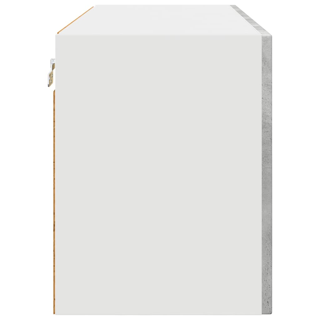 Kitchen Wall Cabinet with Shelf Concrete Grey 80 x 31 x 40 cm