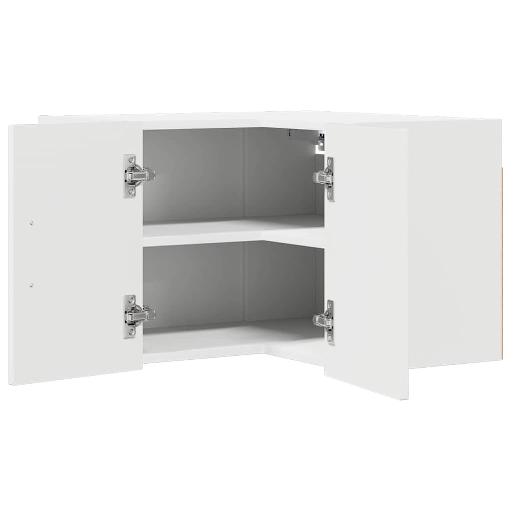Kitchen Wall Cabinet with Door High Gloss White 57 x 57 x 40 cm
