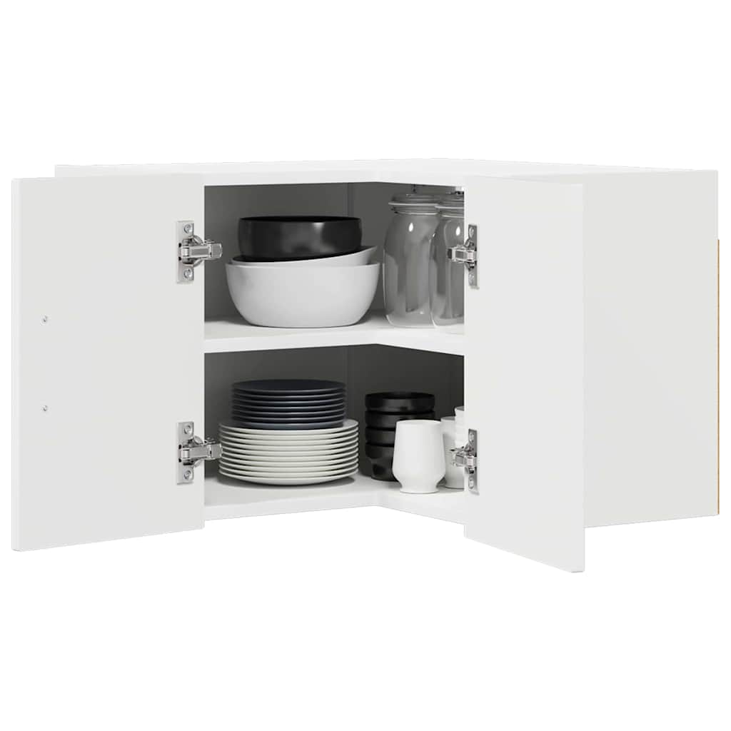 Kitchen Wall Cabinet with Door High Gloss White 57 x 57 x 40 cm