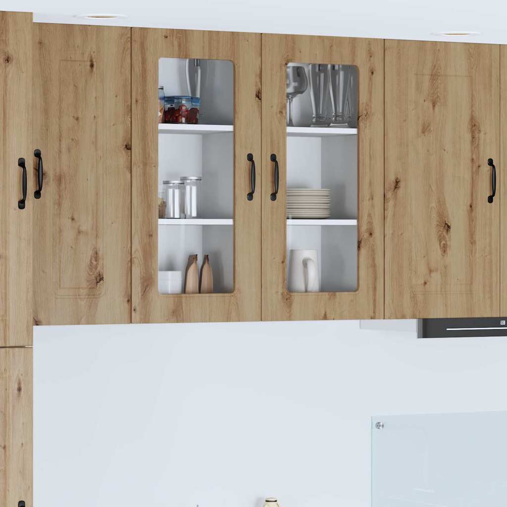 Kitchen Wall Cabinet 2 pcs Artisan Oak 40 x 31 x 80 cm