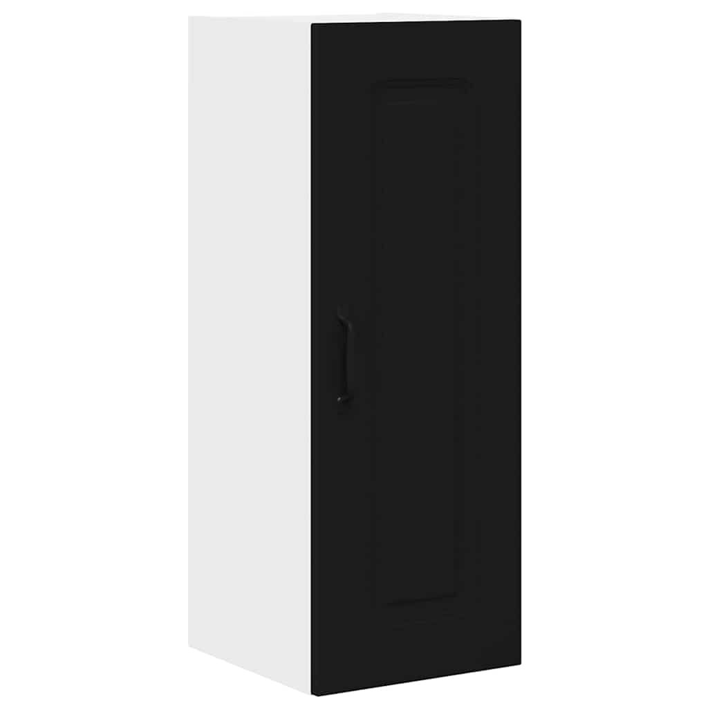 Kitchen Wall Cabinet with Shelf 2 pcs Black 30 x 31 x 80 cm