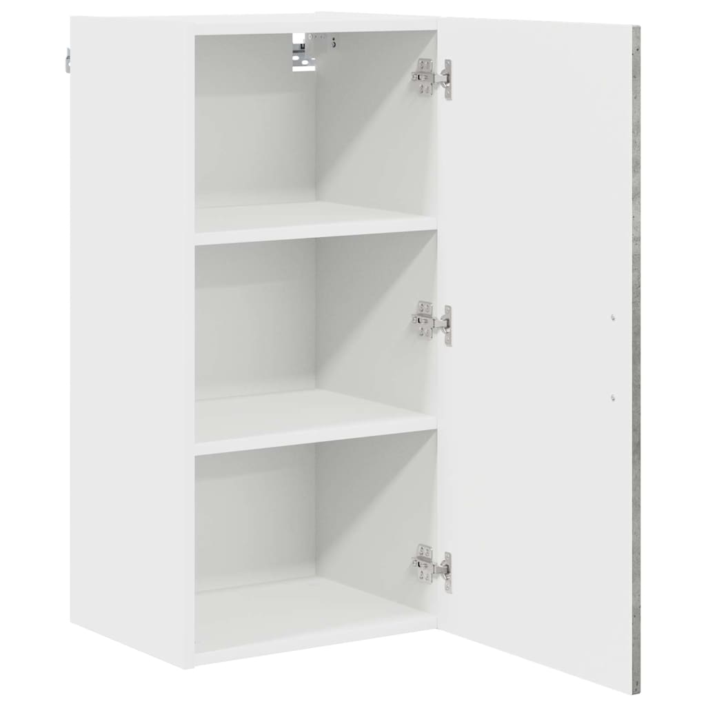 Kitchen Wall Cabinet with Shelf Concrete Grey 40 x 31 x 80 cm