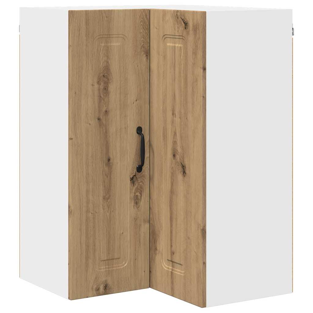 Kitchen Wall Cabinet with Shelf Artisan Oak 57 x 57 x 80 cm