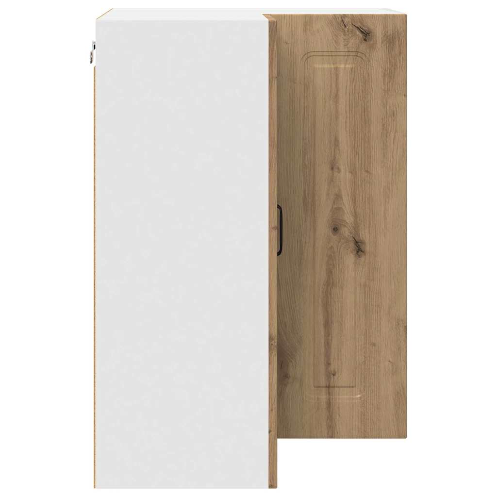 Kitchen Wall Cabinet with Shelf Artisan Oak 57 x 57 x 80 cm