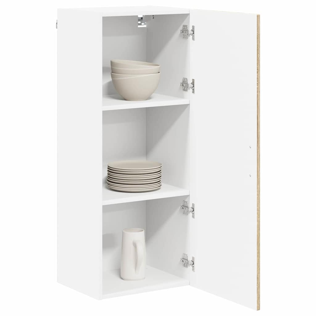 Kitchen Wall Cabinet with Shelf Sonoma Oak 40 x 31 x 100 cm
