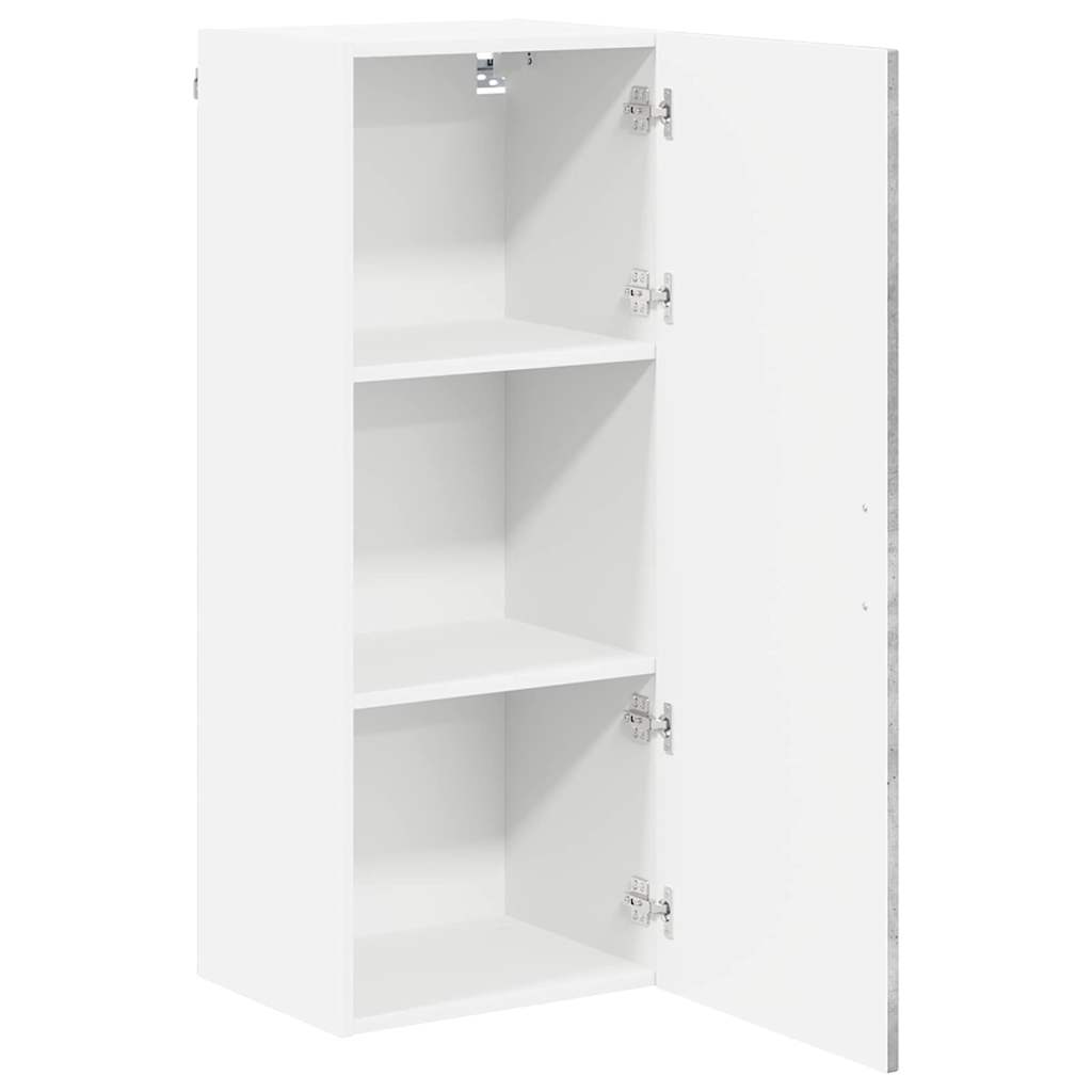 Kitchen Wall Cabinet with Shelf Concrete Grey 40 x 31 x 100 cm