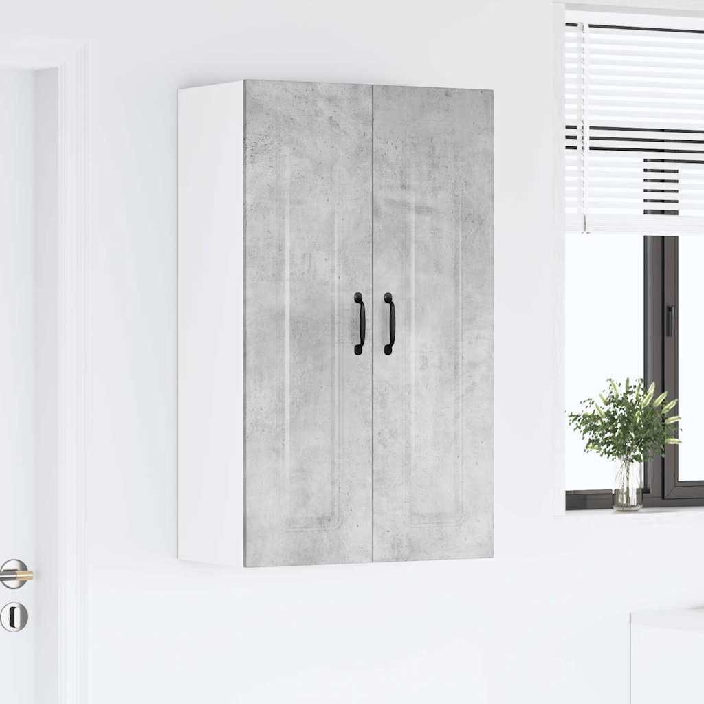 Kitchen Wall Cabinet with Shelf Concrete Grey 60 x 31 x 100 cm